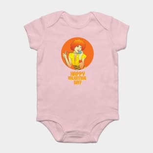 happy valentine day Baby Bodysuit